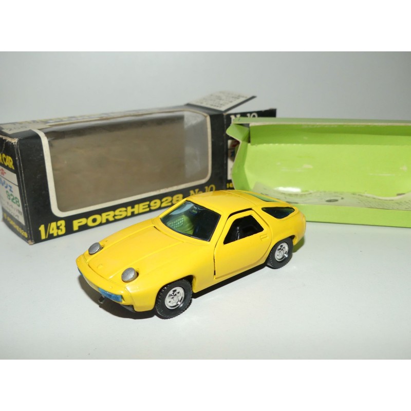 PORSCHE 928 Jaune MADE IN JAPON 1:43