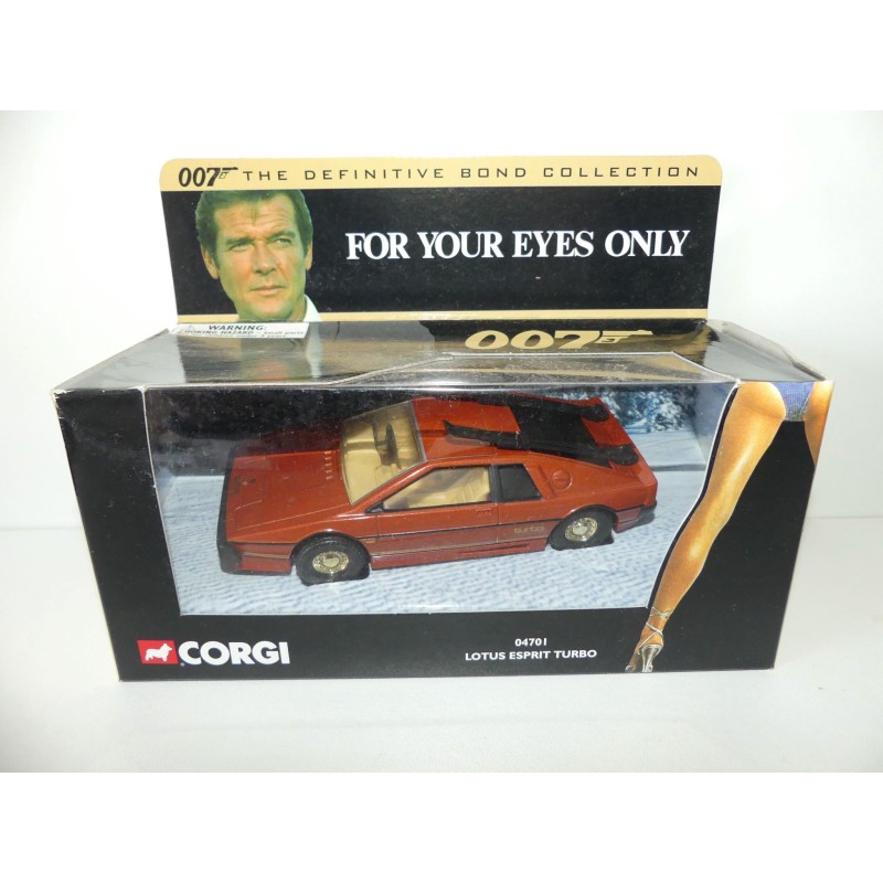 LOTUS ESPRIT TURBO For Your Eyes Only CORGI 04701 James BOND 007 1:36