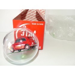 FIAT 500 DANS UNE BOULE DE NOEL CHRISTMAS 2004 BRUMM BR001 1:43