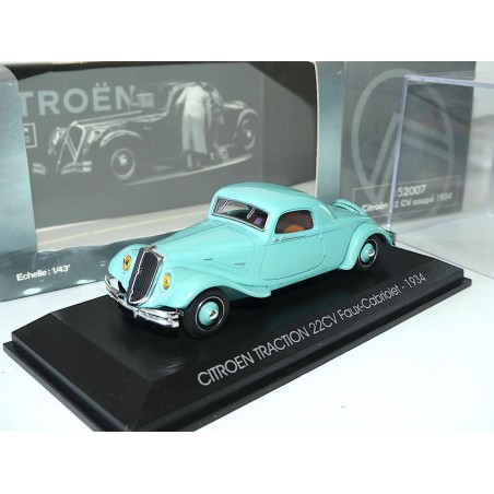 CITROEN TRACTION 22CV FAUX CABRIOLET Verte 1934 NOREV