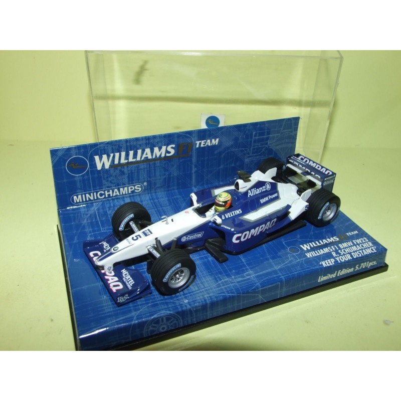 WILLIAMS FW23 1st WIN SAN REMO 2001 R. SCHUMACHER MINICHAMPS 1:43