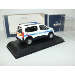 PEUGEOT RIFTER 2019 POLICE MUNICIPALE NOREV 1:43