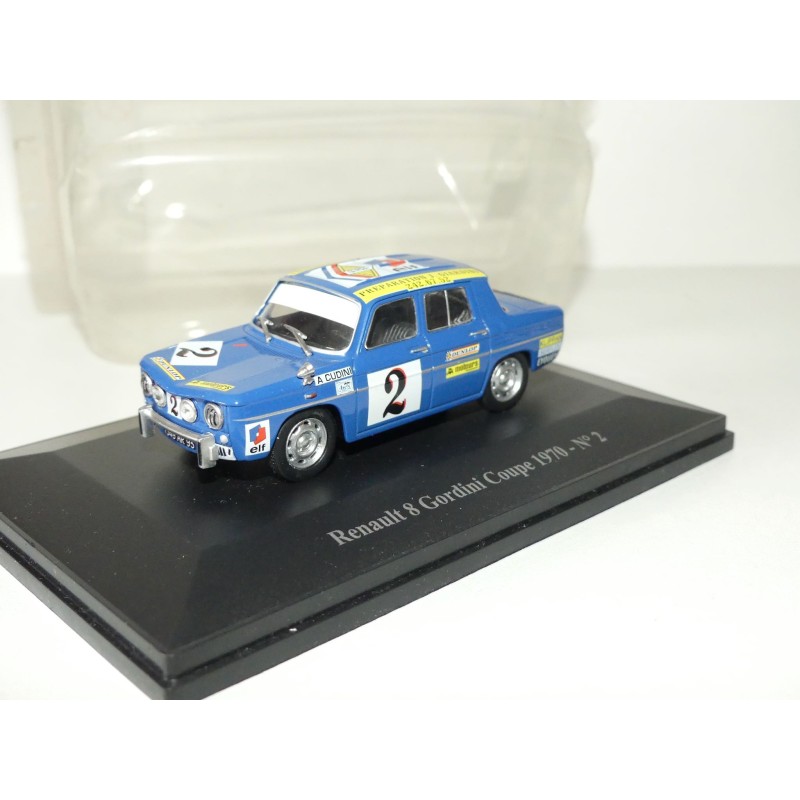 RENAULT 8 GORDINI NÂ°2 COUPE 1970 A. CUDINI ELIGOR HACHETTE 1:43