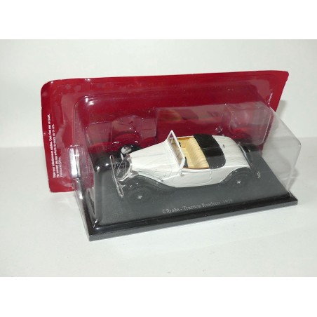 CITROEN TRACTION ROADSTER 1939 Blanc et Noir UNIVERSAL HOBBIES 1:43 blister