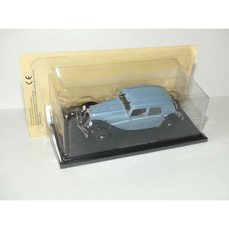 CITROEN TRACTION 22 BERLINE 1934 Bleu Gris UNIVERSAL HOBBIES 1:43 blister