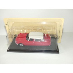 CITROEN DS 19 1966 Rouge Toit Blanc UNIVERSAL HOBBIES 1:43 blister