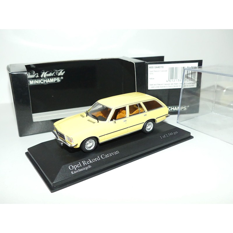 OPEL REKORD D CARAVAN 1975 Jaune Yellow MINICHAMPS 1:43