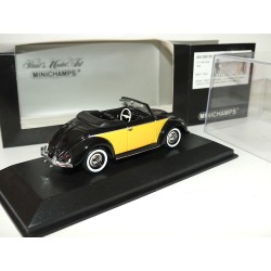 VW COCCINELLE HEBMULLER 1949 Noir et Jaune MINICHAMPS 1:43