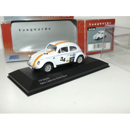 VW COCCINELLE RETRO CALIFORNIA STREET RACER VANGUARDS VA01206 1:43