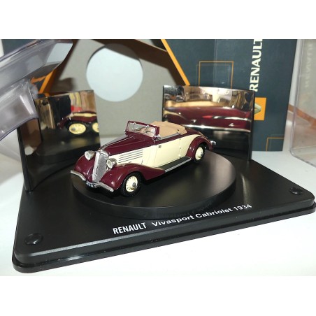 RENAULT VIVASPORT CABRIOLET 1934 Crème et Bordeaux IXO 1:43