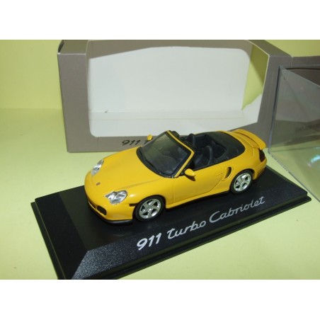 PORSCHE 911 TURBO 996 CABRIOLET Jaune MINICHAMPS 1:43