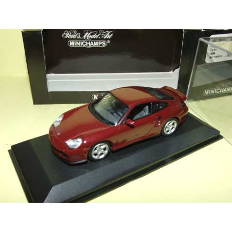 PORSCHE 911 TURBO 996 1999 Bordeaux Red Metallic MINICHAMPS 1:43
