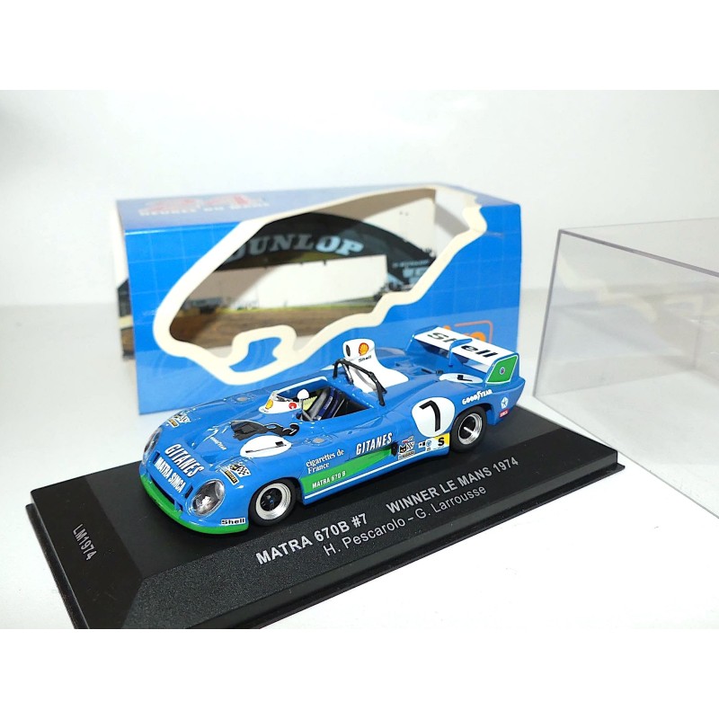 MATRA 670B NÂ°7 LE MANS 1974 IXO LM1974 1:43 ArrivÃ©e 1Ã¨r