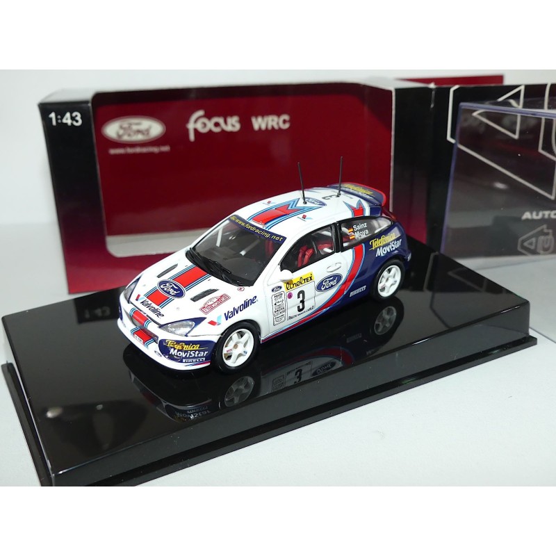 FORD FOCUS WRC RALLYE DE MONTE CARLO 2001 C. SAINZ AUTOART 1:43