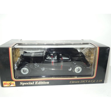 CITROEN TRACTION 15CV 6 Cyl 1952 Noir MAISTO 1:18