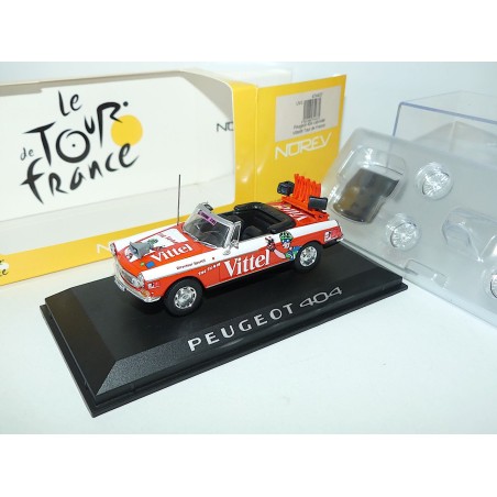 PEUGEOT 404 CABRIOLET TOUR DE FRANCE VITTEL NOREV 1:43