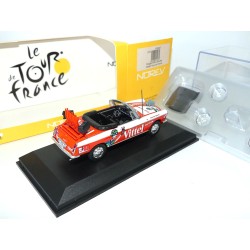 PEUGEOT 404 CABRIOLET TOUR DE FRANCE VITTEL NOREV 1:43
