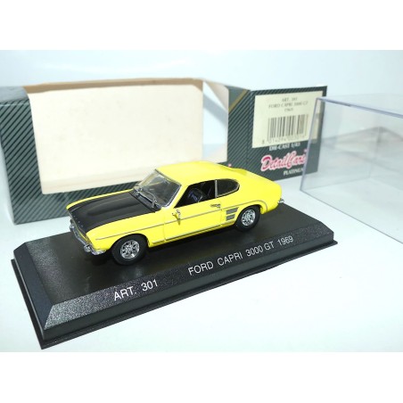 FORD CAPRI 3000 GT 1969 Jaune et capot noir DETAILCARS 301 1:43