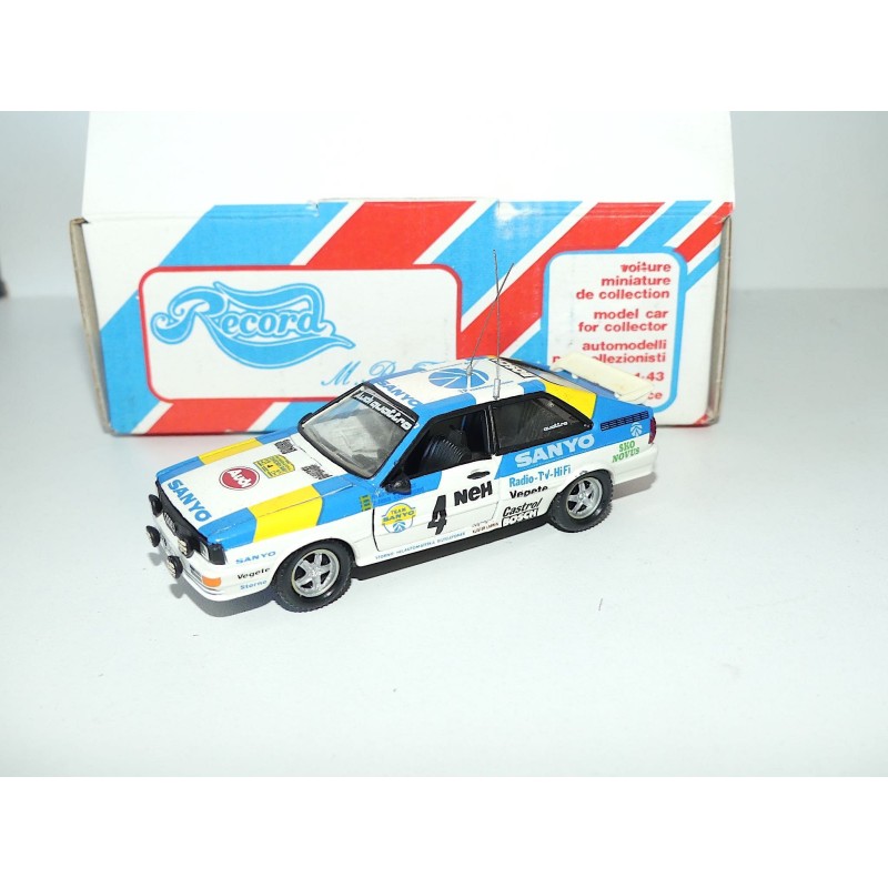 AUDI QUATTRO N°4 RALLYE DE SUEDE 1982 BLOMQVIST KIT Monté KONRAD 1:43