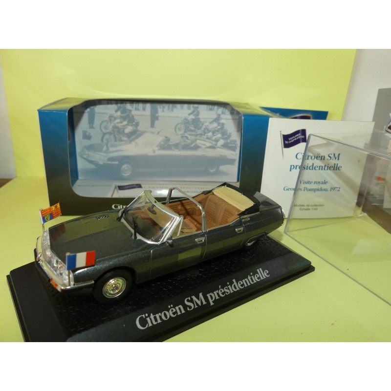 CITROEN SM POMPIDOU 1972 PRESIDENTIELLE ATLAS 1:43 Chef d'Ã©tat 