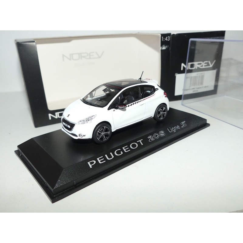 PEUGEOT 208 S LINE Blanc NOREV 1:43