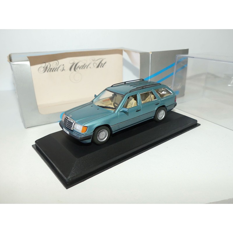 MERCEDES CLASSE E 300 TE BREAK W124 1991 Vert - Bleu MINICHAMPS 1:43