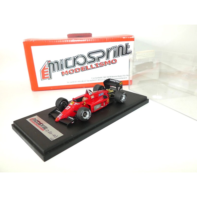 FERRARI 156/85B GP D'ITALIE 1985 M. ALBORETO KIT Monté MICROSPRINT 1:43