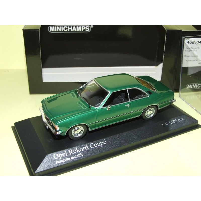OPEL REKORD D COUPE 1975 Vert MINICHAMPS 1:43