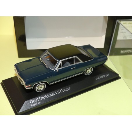 OPEL DIPLOMAT V8 COUPE 1965 Bleu Dark blue MINICHAMPS 1:43