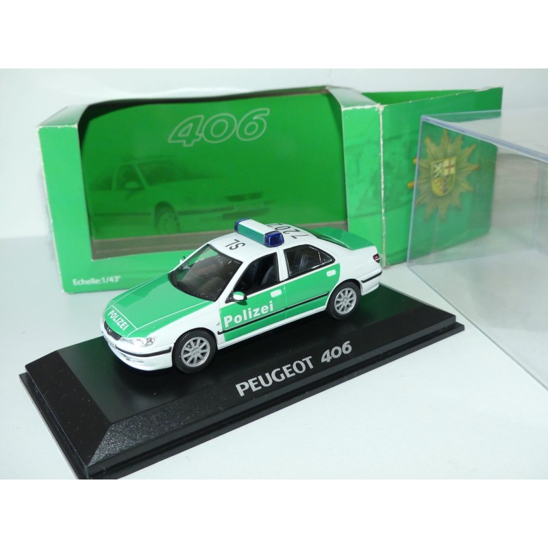 PEUGEOT 406 POLIZEI POLICE ALLEMANDE NOREV 1:43