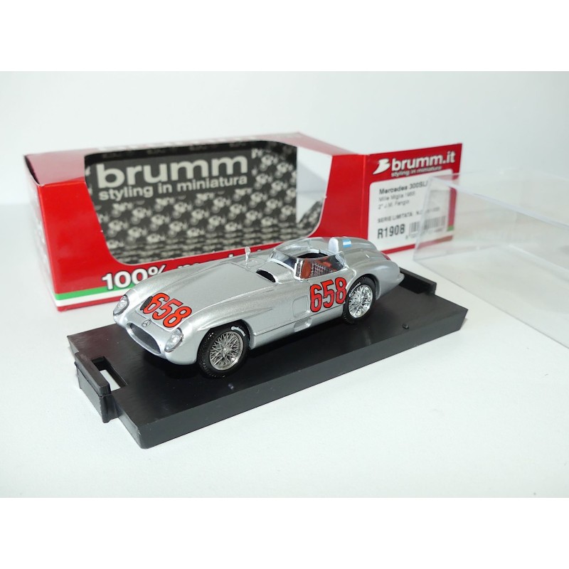 MERCEDES 300 SLR N°658 MILLE MIGLIA 1955 FANGIO BRUMM R190B 1:43