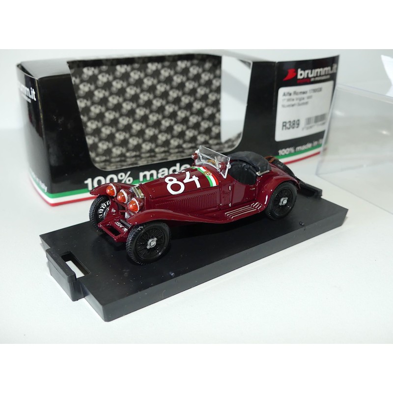 ALFA ROMEO 1750 GS N°84 MILLE MIGLIA 1931 BRUMM R389 1:43