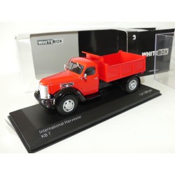 CAMION INTERNATIONAL HARVESTER Camion Benne Rouge WHITEBOX 1:43