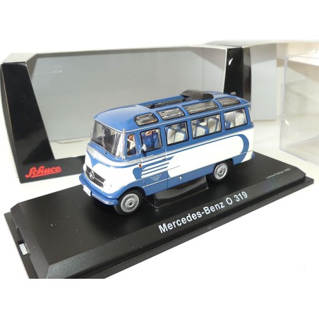 MERCEDES O 319 BUS Bleu et Beige SCHUCO 1:43