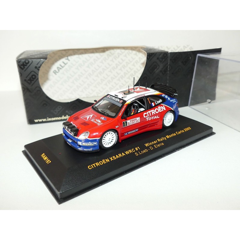CITROEN XSARA RALLYE MONTE CARLO 2005 LOEB IXO RAM167 1:43 1er