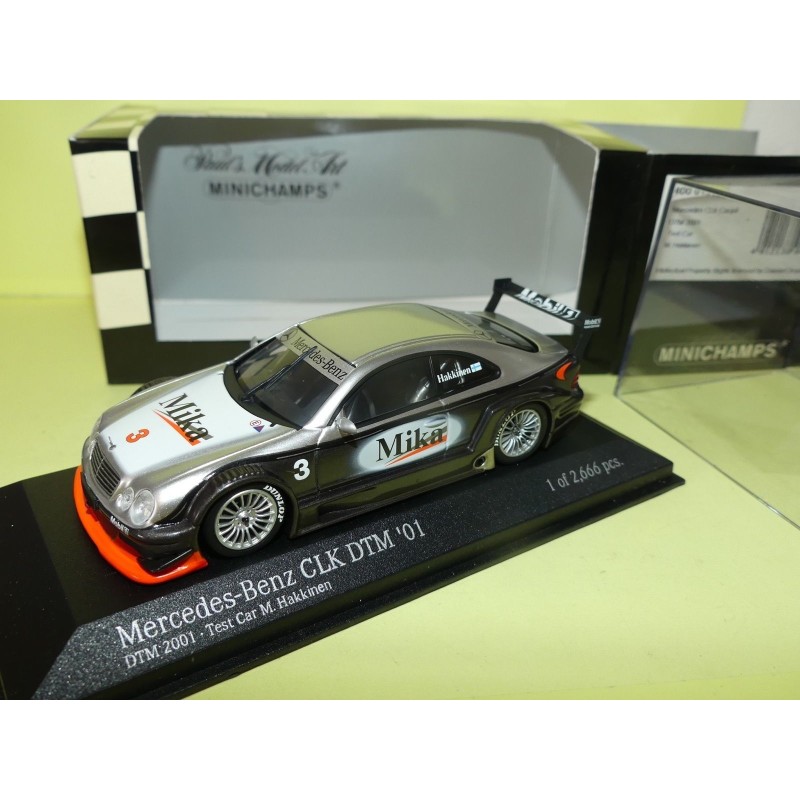 MERCEDES CLK DTM 2001 TEST CAR M. HAKKINEN MINICHAMPS 1:43