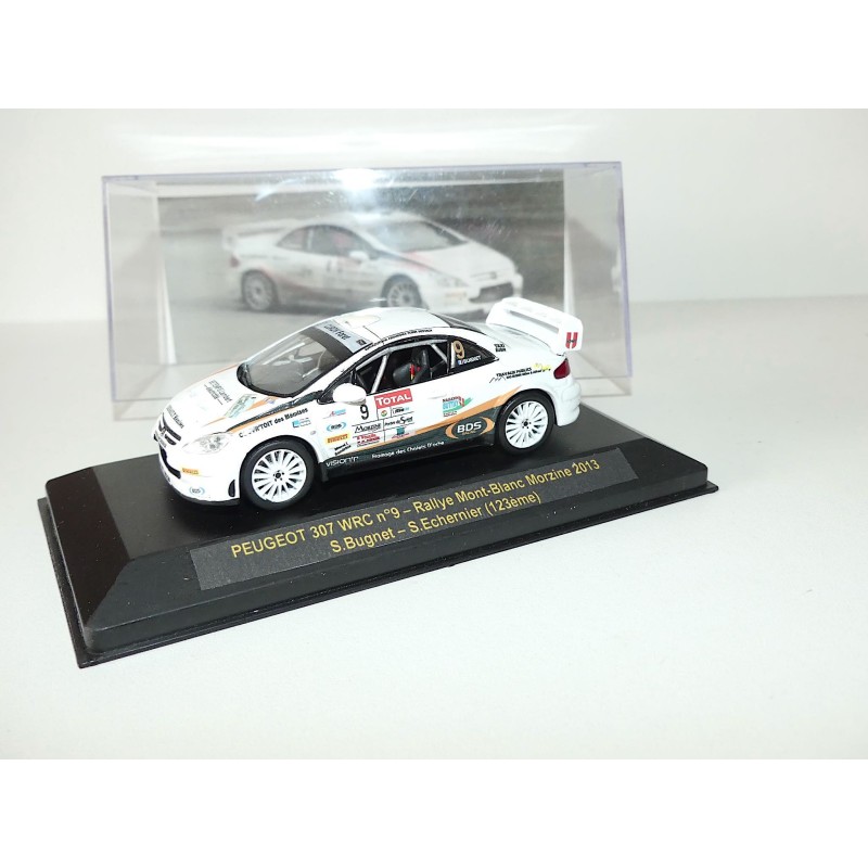 PEUGEOT 307 WRC RALLYE MONT BLANC MORZINE 2013 BUGNET kit sur base ALTAYA 1:43