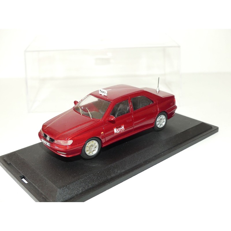 PEUGEOT 406 BERLINE TAXI Rouge PARADCAR 1:43