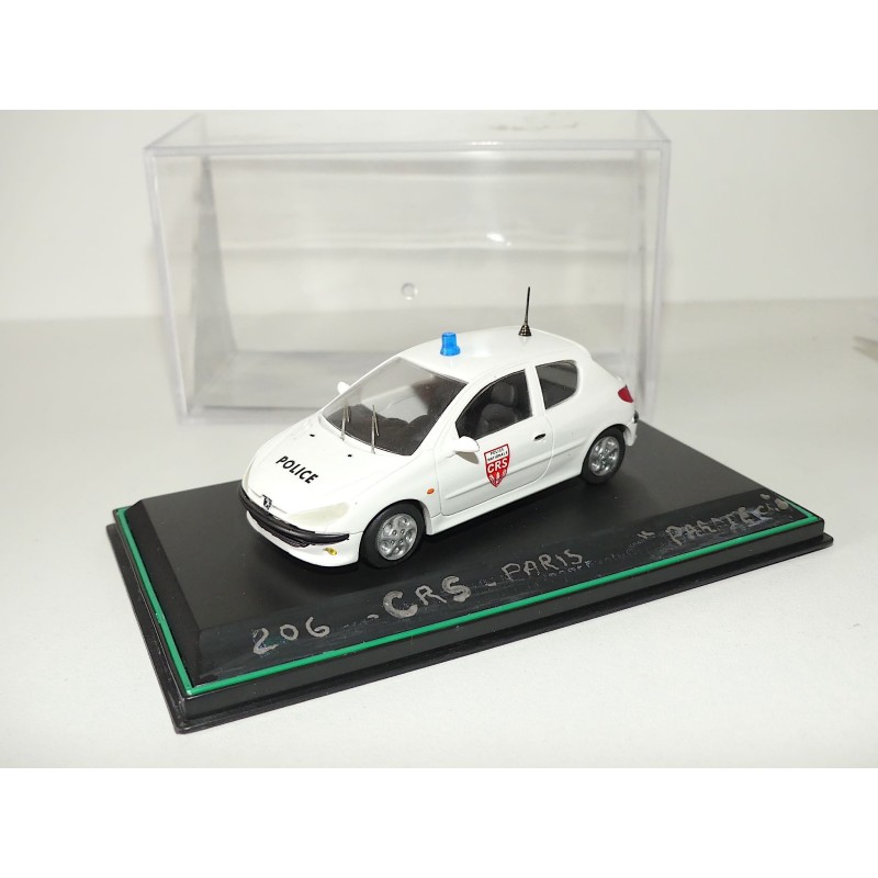 PEUGEOT 206 CRS DE PARIS PARADCAR 1:43