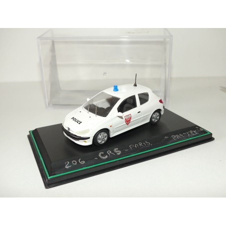 PEUGEOT 206 CRS DE PARIS PARADCAR 1:43