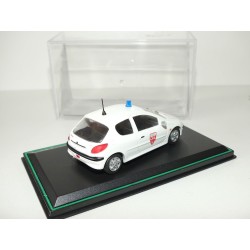 PEUGEOT 206 CRS DE PARIS PARADCAR 1:43