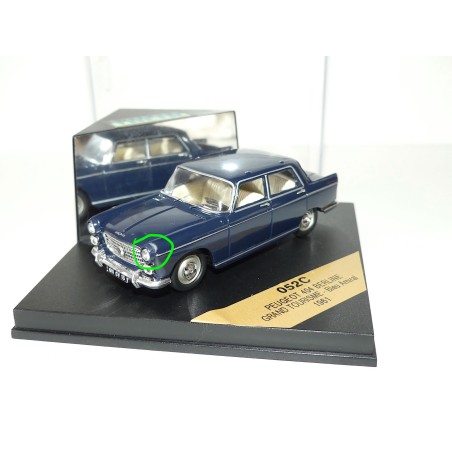 PEUGEOT 404 GRAND TOURISME 1961 Bleu amiral VITESSE 052C 1:43 imperfection