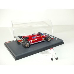 FERRARI 126 CK GP DE MONACO 1981 G. VILLENEUVE BRUMM 1:43 avec le pilote en figurine