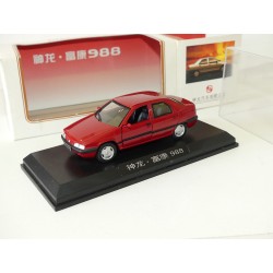 CITROEN ZX avec coffre 988 Rouge modele chinois DONGFENG 1:43