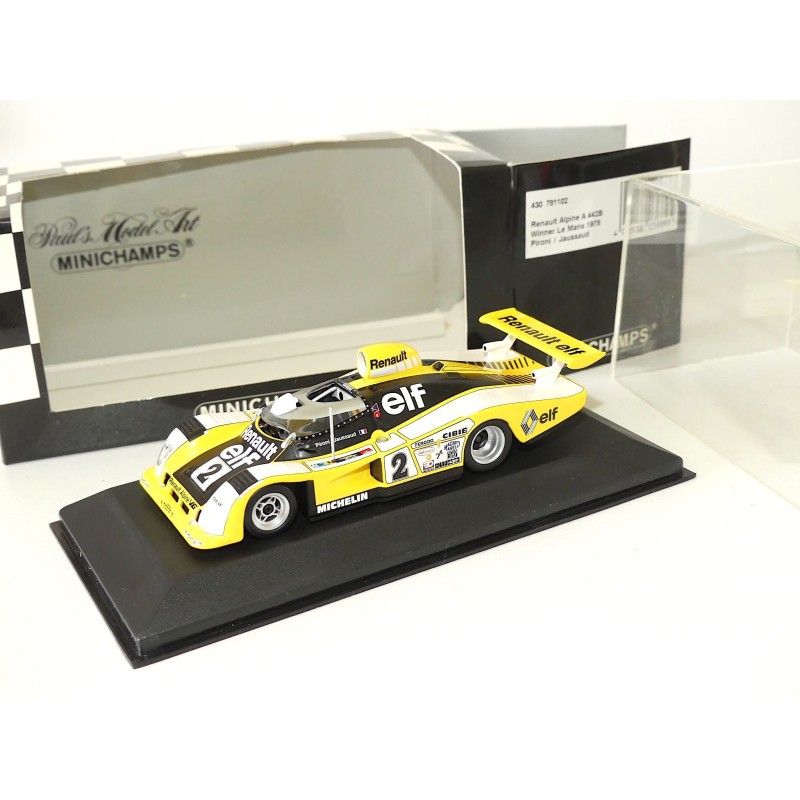 RENAULT ALPINE A442 B NÂ°2 LE MANS 1978 MINICHAMPS 1:43 ArrivÃ©e 1er
