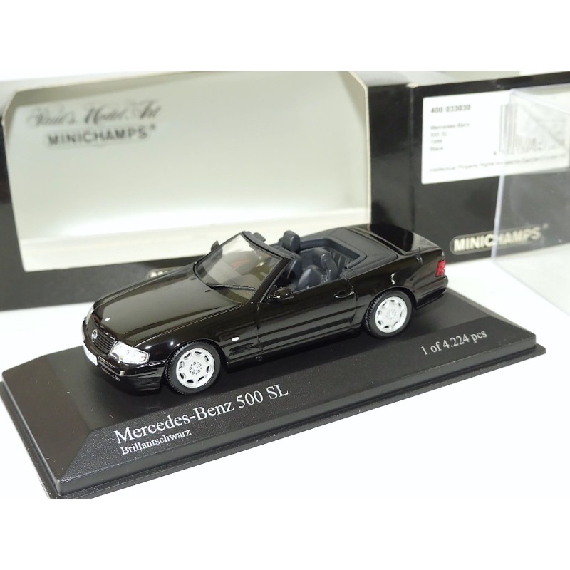 MERCEDES 500 SL 1999 Noir MINICHAMPS 1:43