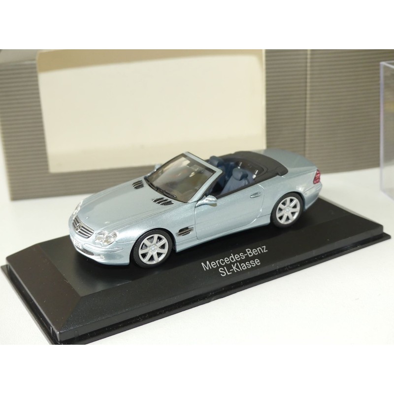MERCEDES CLASSE SL Phase 1 R230 Gris Bleuté MINICHAMPS 1:43