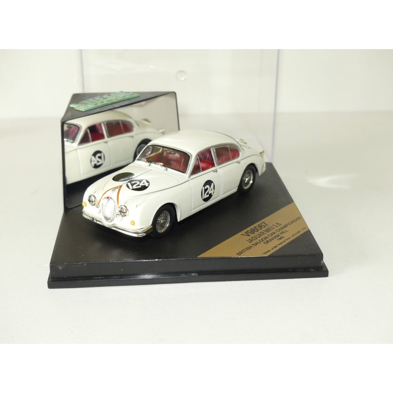 JAGUAR MKII 3.8 N°124 BRITISH CAR CHAMPIONSHIP 1963 G. HILL VITESSE V98067 1:43