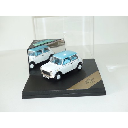 AUSTIN MINI SKY 1989 Blanc Toit Bleu VITESSE L166B 1:43