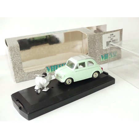 FIAT 500 1957 avec SCOOTER Vert VITESSE 008 1:43